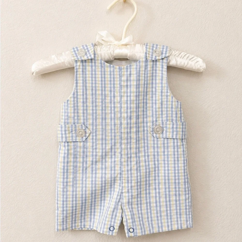 Beaufort Bonnet Company | TBBC | Blue and Yellow Checked Jon Jon